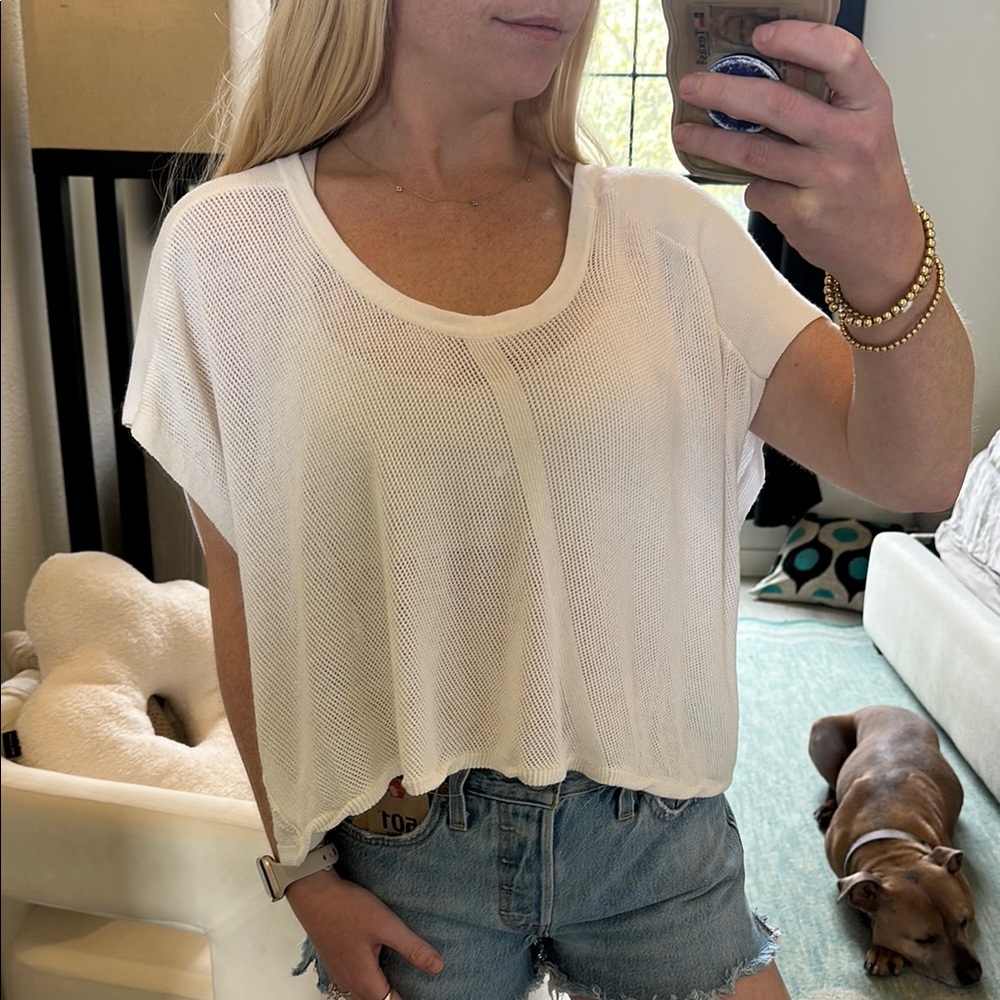 Inhabit Women's White Beach Blouse